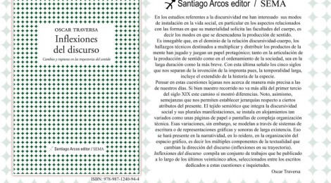 "Inflexiones del discurso", nuevo libro de Oscar Traversa